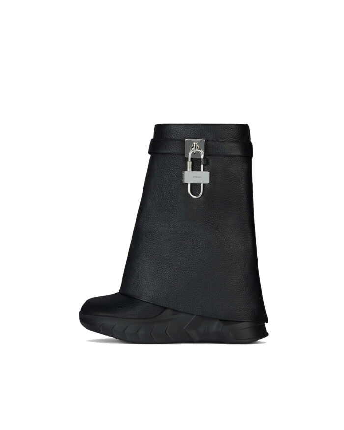 Givenchy shark lock open toe motorcycle boots1