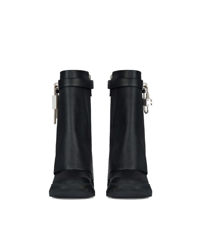 Givenchy shark lock open toe motorcycle boots2