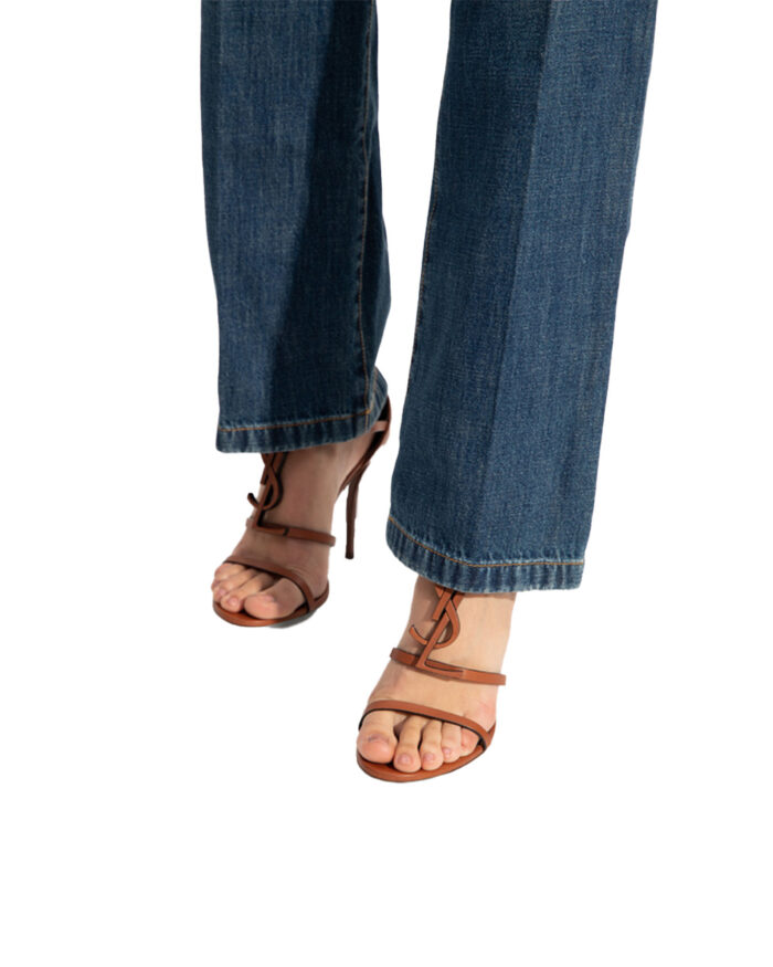 Saint Laurent BROWN ‘Cassandra heeled sandals3