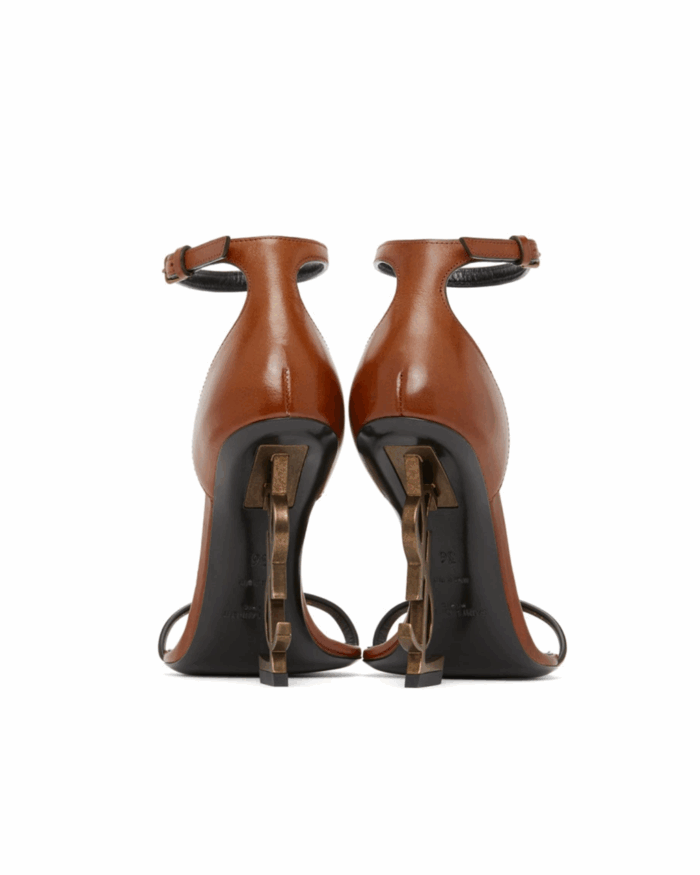 Saint Laurent Brown Opyum 110 Heeled Sandals3