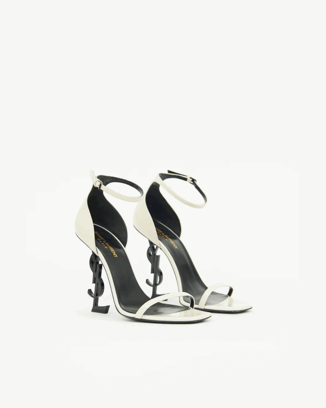 Saint Laurent Opyum Ysl Logo Heel Sandals2