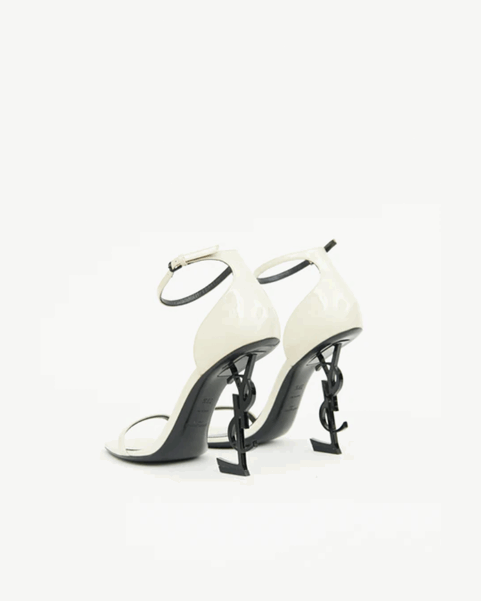 Saint Laurent Opyum Ysl Logo Heel Sandals3