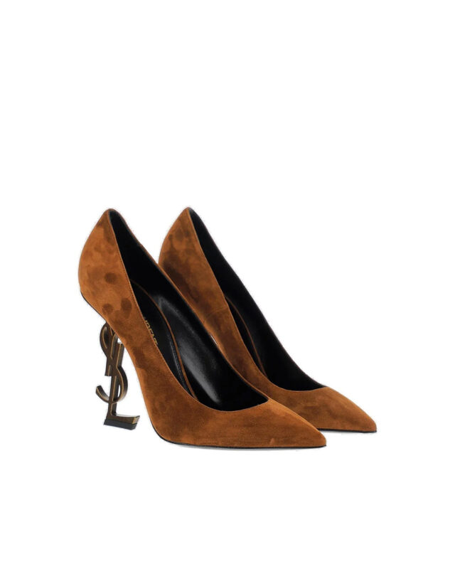 Saint Laurent Womens Embellished Mid Heel Pumps3