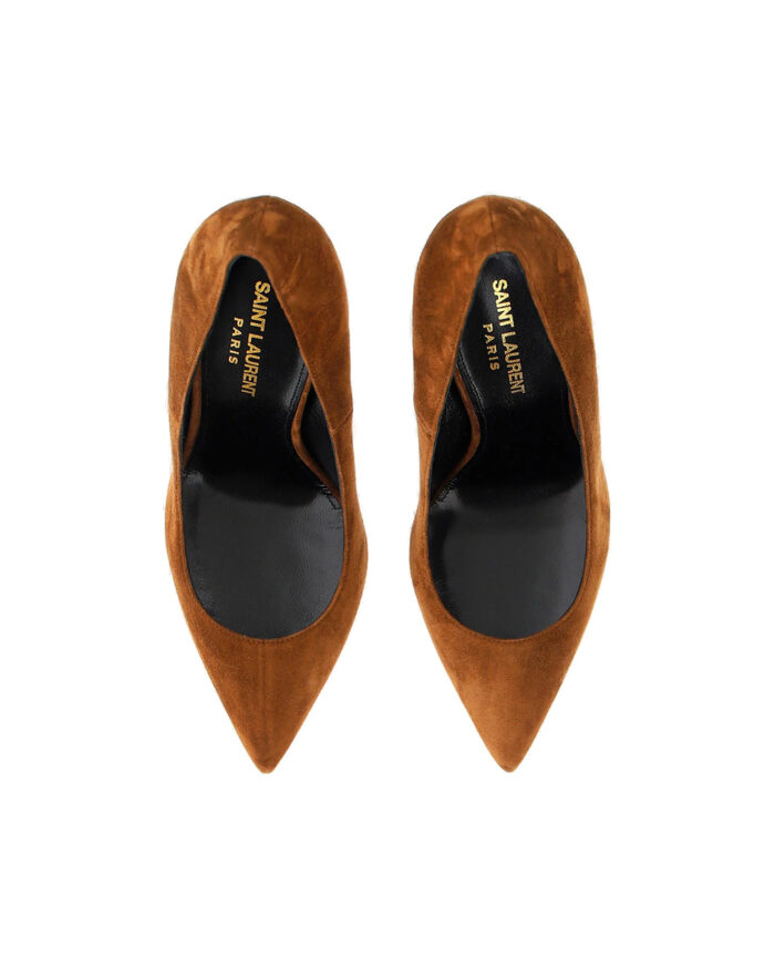 Saint Laurent Womens Embellished Mid Heel Pumps4